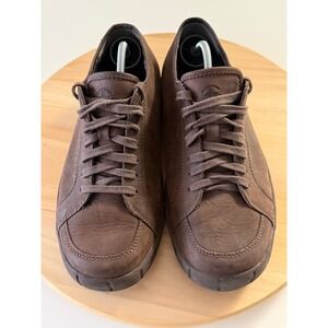 Dr Martens Men's Brown Leather Lace Up Casual Shoes Sneakers Size 9 Fast Ship